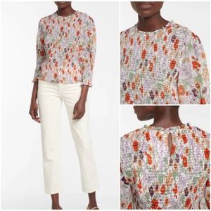 Veronica Beard Multicolor Floral Blouse